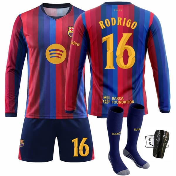 Fodboldtrøje Langærmet Champions League Stil Nummer 10 Size 7 with socks + protective gear #twenty two