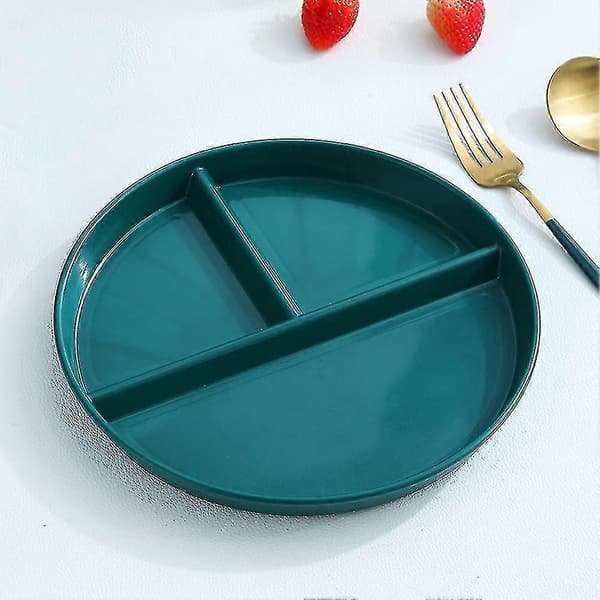 Portion Control Dinner Plate For Adults With 3 Compartments - Essential For Home Kitchen