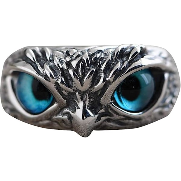 Justerbar Demon Eye Uggla Ring i Sterling Silver, Demon Eye Uggla Ring