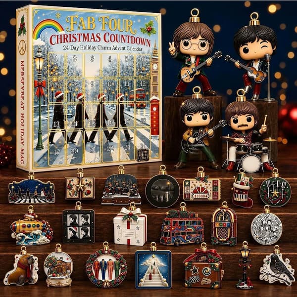 Svømmeelsker Julekalender 2026 Red Guitar Christmas Blind Box 26*18*3cm
