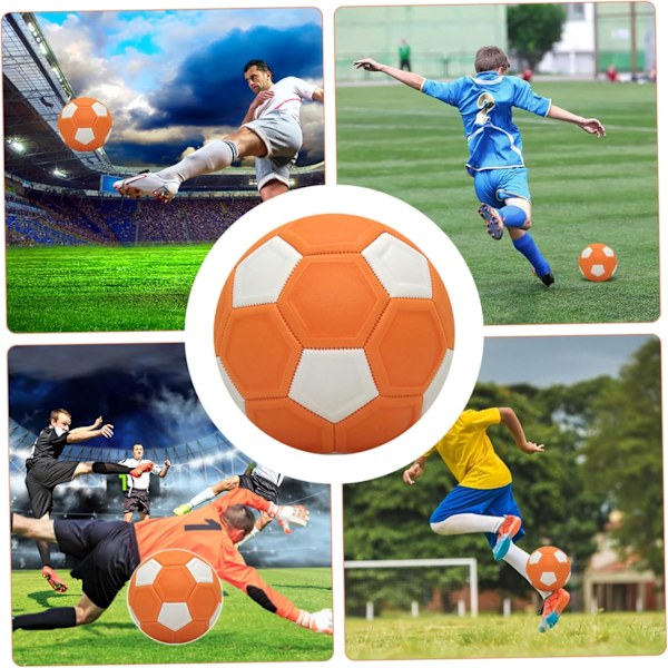 Fodbold til fritid, curve ball til børn, gummiforet curve ball, 20 cm diameter, buet fodbold med lufthuller, egnet til udendørs leg -KK-{hh}