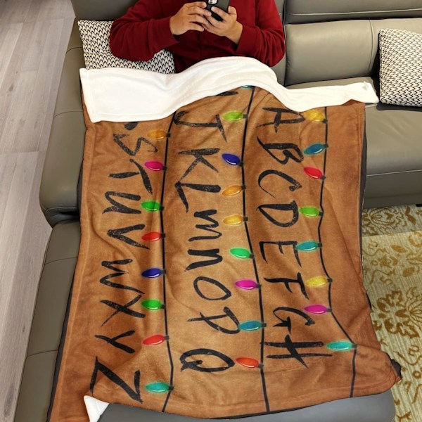 40x50 Filt - Komfort, Värme, Mjuk Plyschfilt för Soffa, Jul*