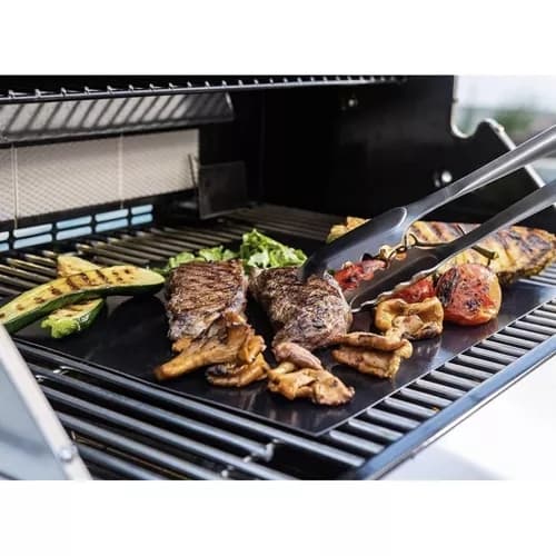 5-pakning - Grillmatte / Non-stick matte til grill Black black
