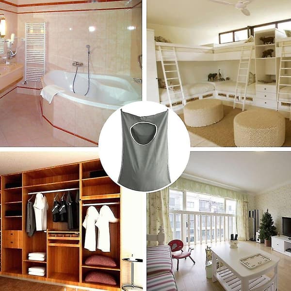 Laundry Basket, Laundry Hamper Hanging Laundry Basket Space Saving Laundry Bag For Bedroom Bathroom Dorm