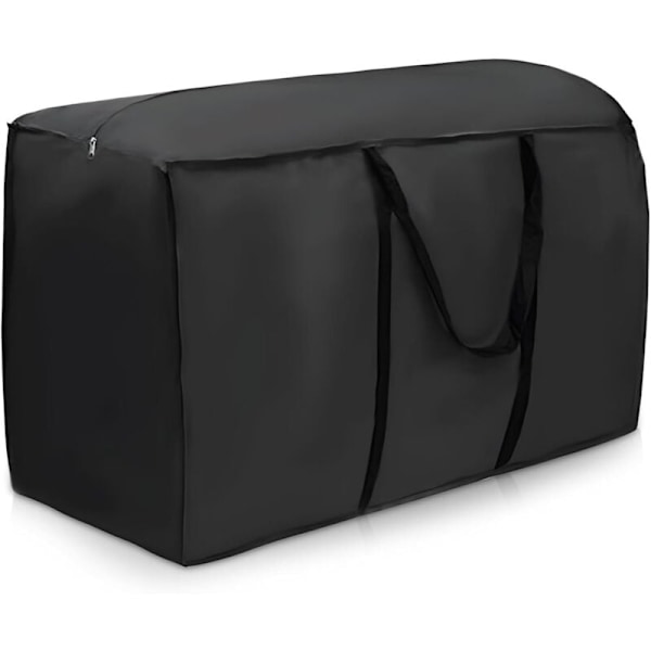 Vattentät förvaringsväska för trädgårdsmöbelkuddar, 210d Oxford tyg förvaringsöverdrag för utomhus Anti-UV vattentätt tyg uteplats (116x47x51cm){F2}