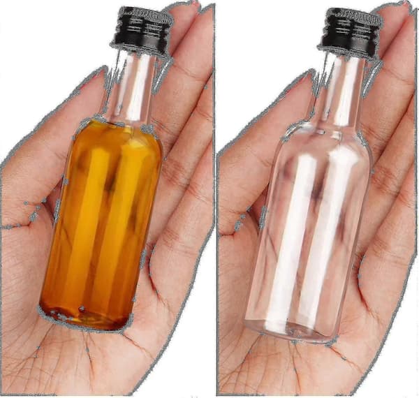 Mini Flaskor (24-pack) - Återanvändbara 50 ml Tomma Flaskor Med Skruvkorkar Och Tratt