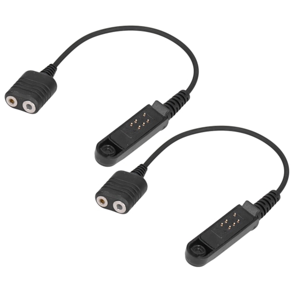 2 stk. Walkie Talkie Audio Kabel Adapter Headset Adapter til UV-9R Plus K Port 2 Pin Headset{hh} 0.2
