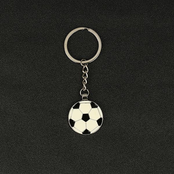 Fodboldnøglering, malet metal