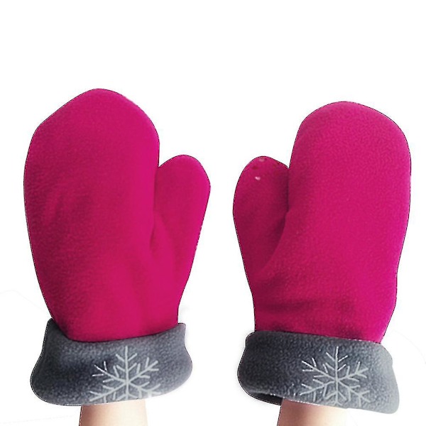 Par Hansker Tredelt Sett Sammenkoblet Polar Fleece Tykke Julehansker Dele Hansker For