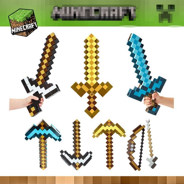 Minecraft Legetøj Børnestørrelse Rollespil Tilbehør Børnegave Komfortabel Klassisk Rechargeable red mining lamp