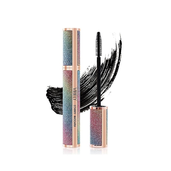 Galaxy Mascara 4d Silk Fiber Vipper Tyk og Forlængende Vandfast Mascara