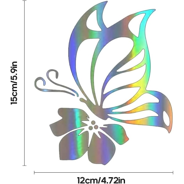 (15*13cm) Hvite sommerfugl bilklistremerker 3D bilklistremerker personlige bilklistremerker sommerfugl