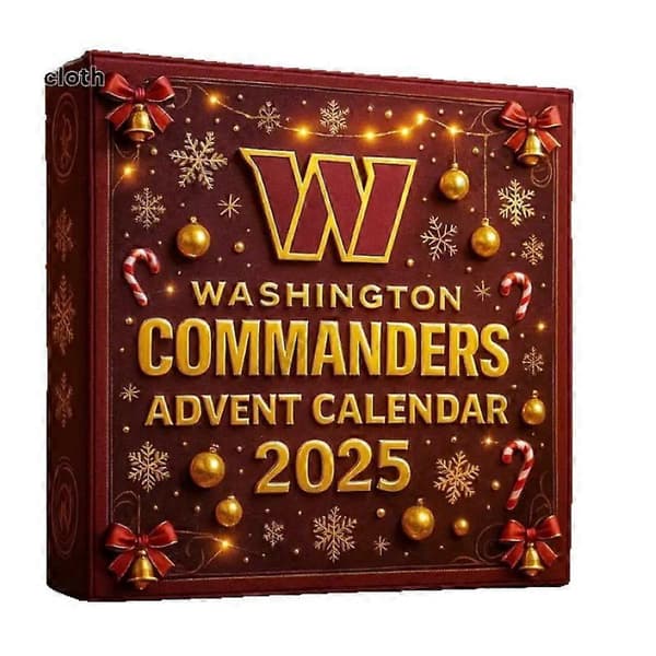 Washington Commander Julkalender Julöverraskningslåda Julgransprydnad, Akrylhänge