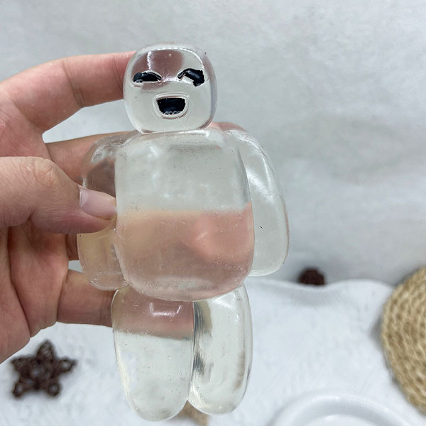 Ny robot klämmer söt, supermjuk, dekompression, ventiler, långsam återhämtning Transparent color (220g)