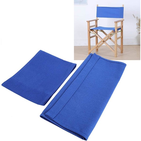 994338 Canvas Stolsöverdrag, 1 Set Regissörsstol Canvas Ersättningssits Tyg Heminredning Möbeltillbehör (Blå) Blue