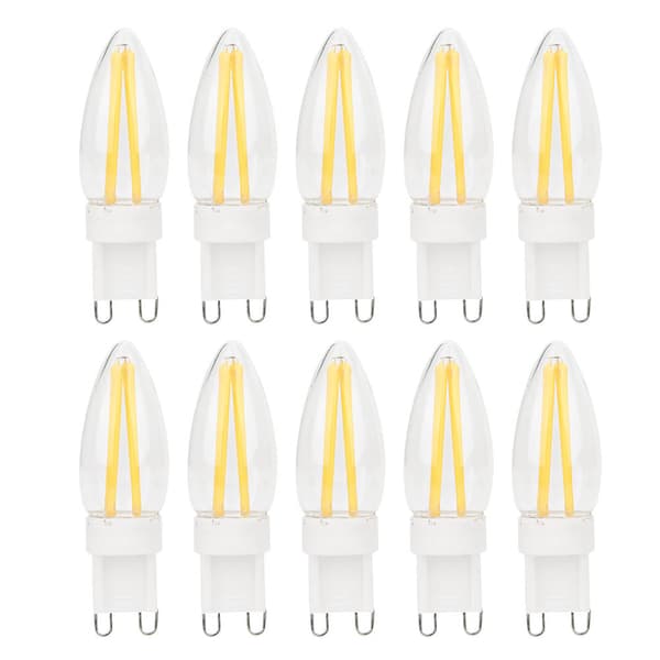 10 pcs G9 Dimmable Long Filament BiPin LED Bulb for Home Car Lighting 3W AC220V 0.2