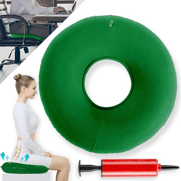 Hæmoride Siddehynde Oppustelig, Oppustelig Siddehynde Ortopædisk, Donut Siddehynde Ortopædisk, Oppustelig Pude Blød Sidering Med Pumpe, Sidering