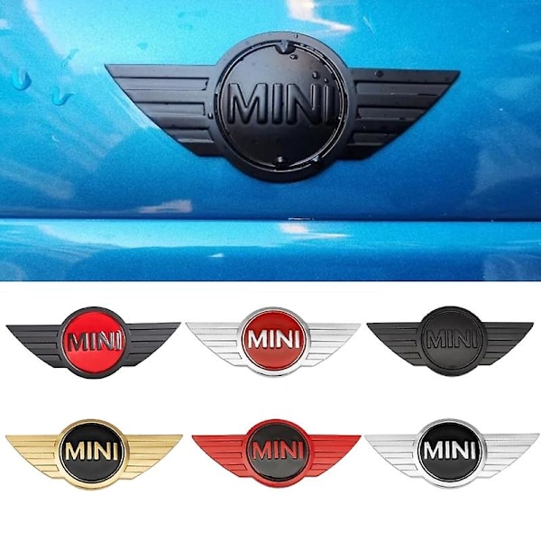 Metallinen auton etukannen tarra takaluukun tunnusmerkki tarra lisävarusteet Mini Logo Cooper S Countryman Clubman JCW R50 R52 R56 Johx [DM]