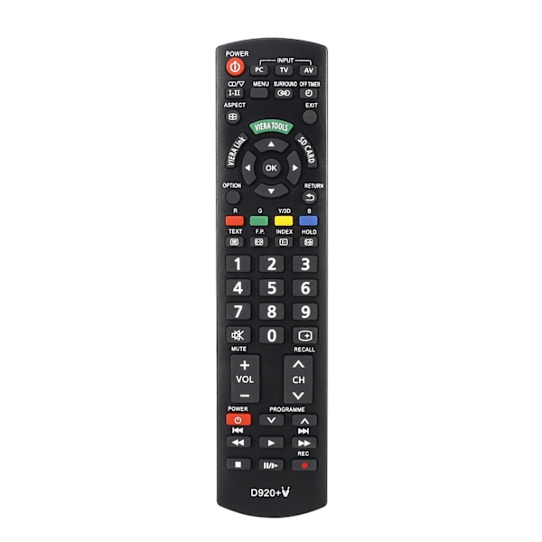 Universell fjärrkontroll för Panasonic TV-fjärrkontroll fungerar för alla Panasonic Plasma Viera HDTV 3D LCD LED TV/DVD-spelare/AV