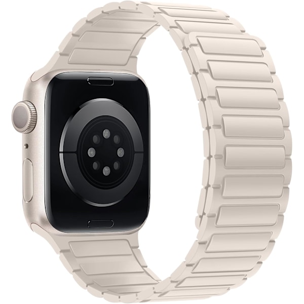 Magnetiske klokkereimer kompatible med Apple Watch-reimer Myk silikon erstatningsreim designet for iWatch Starlight Starlight 38/40/41mm
