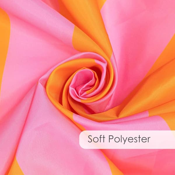 Vanntett og muggbestandig dusjforheng 180x180cm Polyester med kroker Yellow