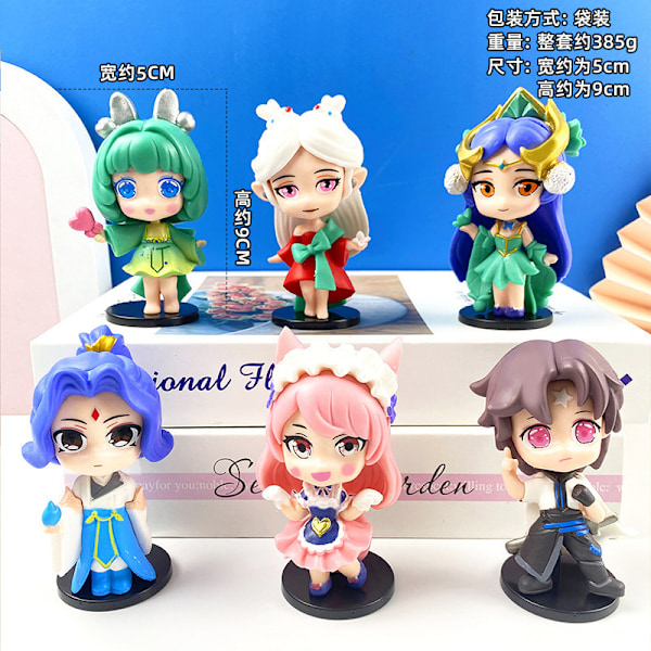 Pink Ruby Pieni Majava Blind Box Söpö Lelu Nukke Auto Kakku Koristeet Gachapon Nukkekone King 1 - Bag (whole set price)