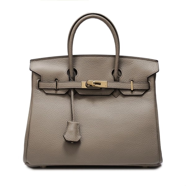 "Lyxig handväska i komönster för fashionabla kvinnor" Khaki 30cm