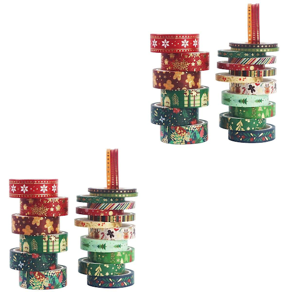 63 Rullar Julpapperstejp Julfest Dekoration Washi Tejp 42 Rullar 0.01X1.5X5 42 Rullar 42 Rolls 0.01X1.5X500CM