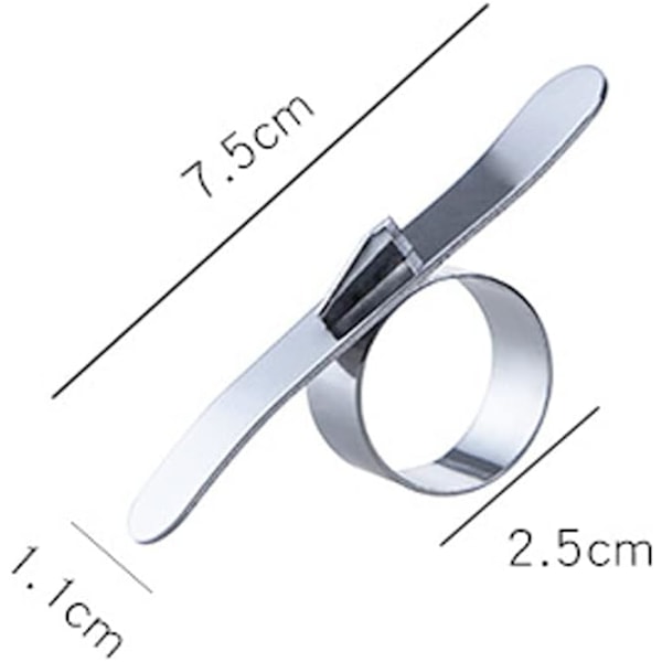 Appelsin Skræller, 4 stk. 2-pak Rustfrit Stål Appelsin Skræller Værktøj Bærbar Køkken Gadget til Citron og Shaddock Frugt Skræller