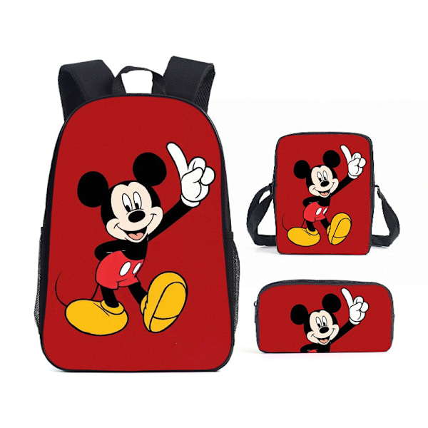 Tecknad Kuromi tredelat set Cinnamon dog KT katt tecknad grund- och gymnasieelever skolväska barnryggsäck 16 Backpack