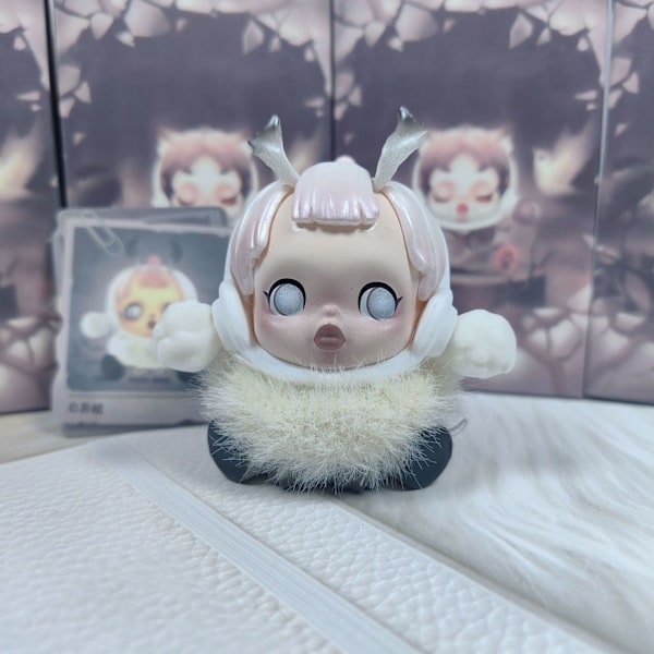Pop Mart blind box fantasy djurserie sp7 generation handgjord trendig docka ornament barnleksaker (1 slumpmässig fantasy mat [dold sannolikhet])