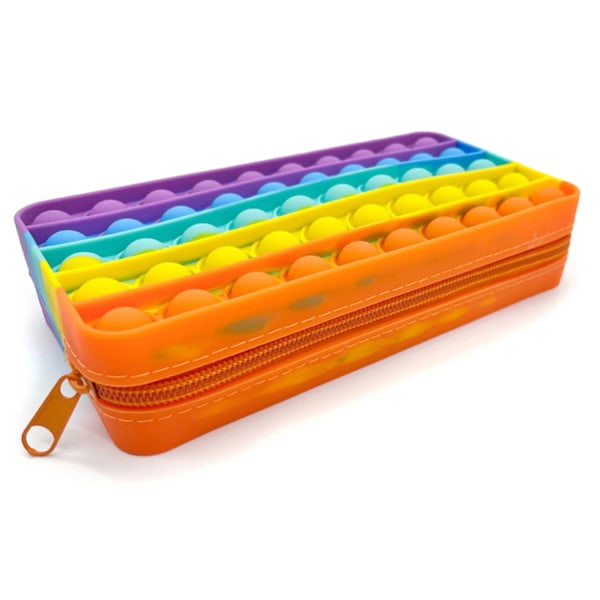 Pennfodral / Pop It Fidget Leksaker - Sensorisk - Pennfodral Multicolor multifärg