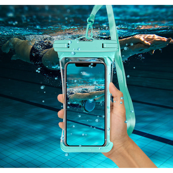 6.5'' Universelt Vanntett Mobiltelefonveske, IPX8 Vanntett Mobiltelefonveske Vann
