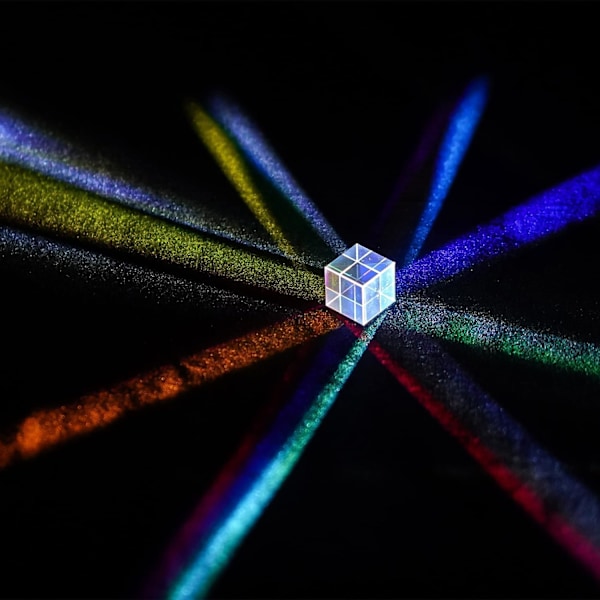 Mini Krystallglass Prismekube, Optisk Glass RGB Dispersjonsprisme X-Cube