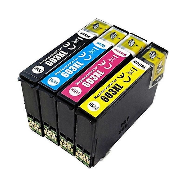 603XL Paket med 4 bläckpatroner som ersätter Epson 603XL, kompatibla med Epson Expression Home XP-2100 XP-2105 XP-2155 XP-3105 XP-4100 {hh} style591