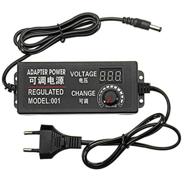 AC/DC 9-24V 3A 72W Justerbar Strømadapter Universal Strømforsyning til DC Motor Hastighedskontrol