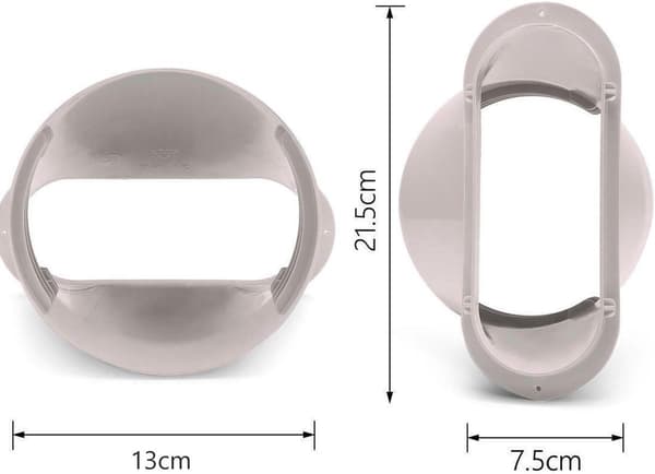 Slangkoppling och adapter för mobil luftkonditionering - Luftventilationsrör med 13 cm diameter för fönsterinstallation