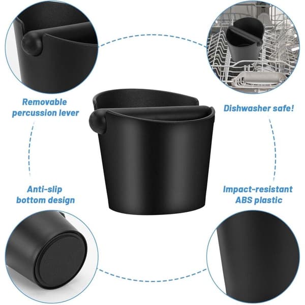 Knock Box Coffee Grounds Container Coffee Accessories for Collecting and Recycling Coffee Grounds from Western Restaurants, Kitchens, and Bars