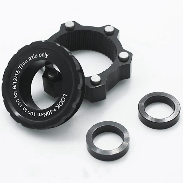 Center Lock Hub Boost Adapter, Center-Lock till 6-håls, 15X100 till 15X110