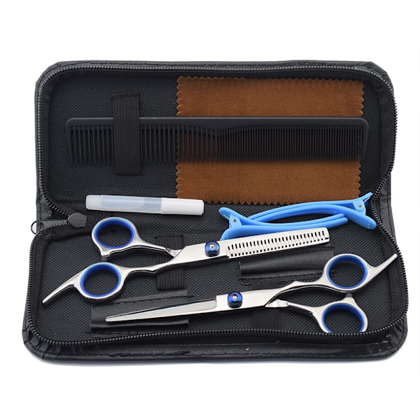 Hairdressing scissors set in stainless steel for the hairdressing family