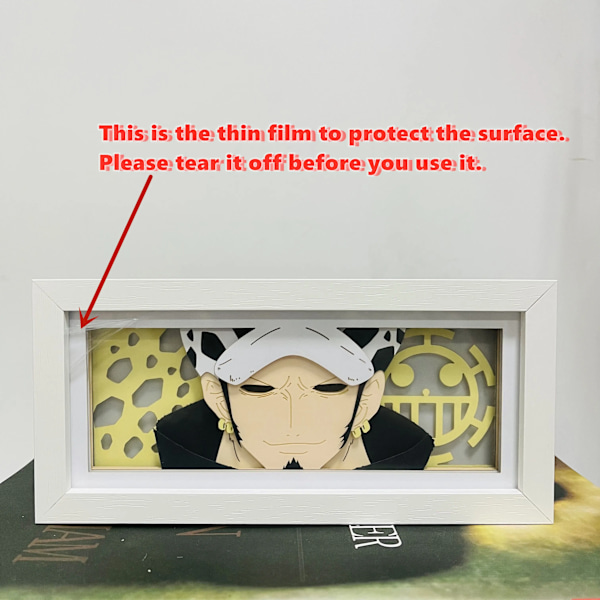 3D Anime LED Valolaatikko One Piece Zoro Luffy Toimintahahmo Leluja Huoneen Sisustus Tunnelma Pöytävalaisin Lapsille Syntymäpäivälahja Lu Luo RGB Colors Light
