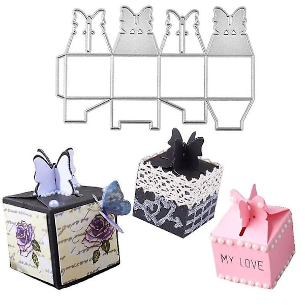 Julklippformar för lådor Scrapbooking Klippformar Schabloner Present till Album Pappers Scrapbook Prägling Kort Hantverk