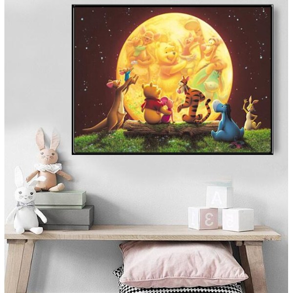 DIY Nalle Puh timanttimaalaus (30*40 cm)