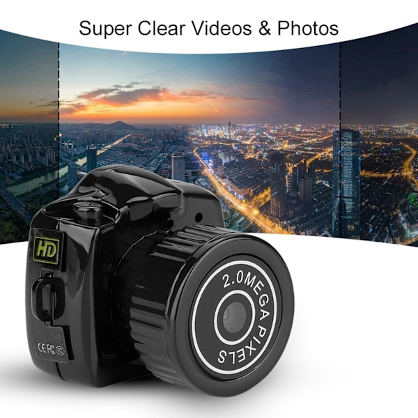 Mini Videokamera för Tydliga Foton & Videor - 32GB TF-kort