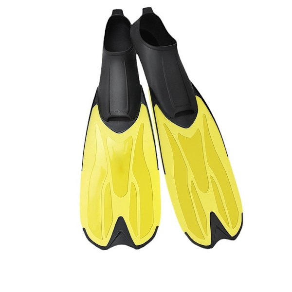 Fins profesjonelt snorkleutstyr svømmeføtter voksen svømmeføtter dykkeføtter Yellow and black Size 40-41