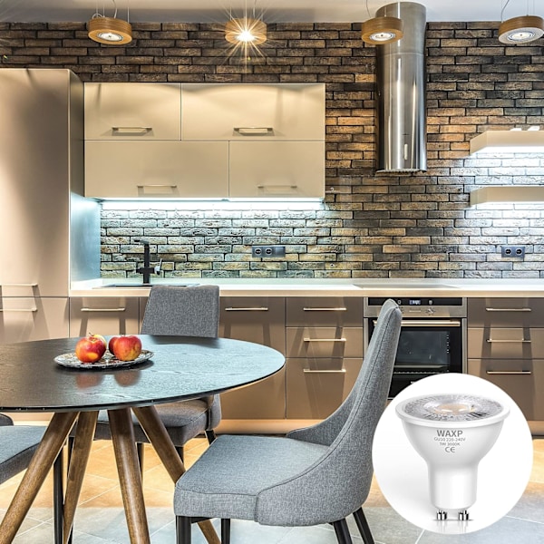 LED Spotlight Lampor Varmvit 5W, 3000K, 365lm, Flimmerfri, Energisparande Lampor Motsvarande 40-50W GU10 Halogen Spotlight Lampor 10-pack{hh} Warm White