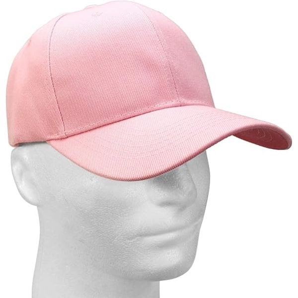 Säädettävä baseball-lippis juoksuharjoitteluun ja ulkoiluun, kaikki vuodenajat pink