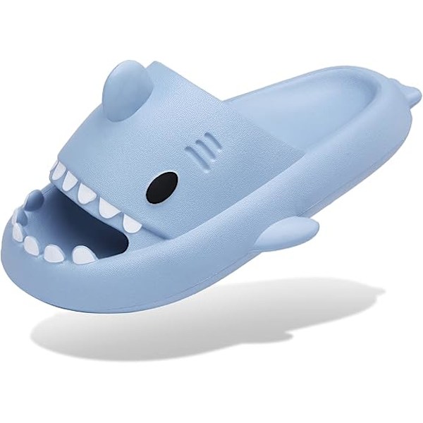 Haj Slides til mænd og kvinder Cloud Slippers Sommer Nyhed Åben Tå Slide Sandaler Anti-Slip Strand Pool Brusebad Sko med blue