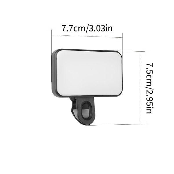 Mini Clip-lys Tre Lysstyrker Type C-Lading 1pc