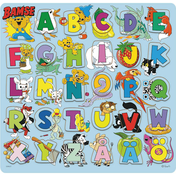 Bamse Träpussel Upphöjda bitar Pussel 29 bitar multifärg multicolor